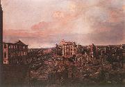 BELLOTTO, Bernardo Dresden, the Ruins of the Pirnaische Vorstadt USA oil painting reproduction